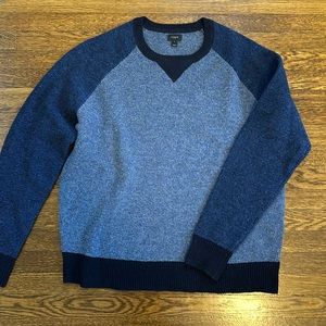 J Crew Men’s Wool Raglan Sweater Size L